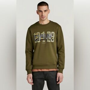 G-STAR RAW Men’s Raw Dot Sweater Sweatshirt Sz. M New